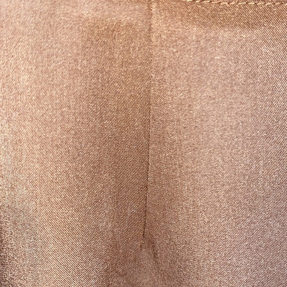 ADOLFO STUDIO WIDE LEG CARAMEL BROWN DRESS SUIT PANTS SZ 12 - Picture 5 of 12